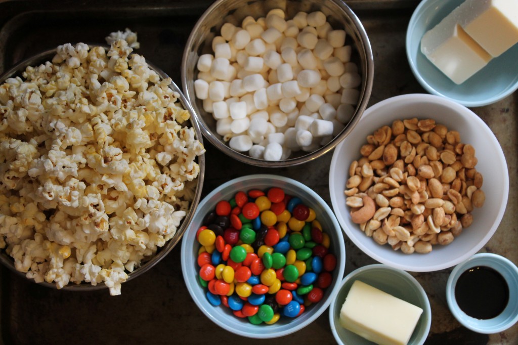 ingredients for popcorn bars