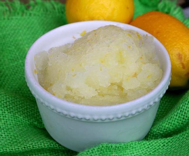 Lemon Granita from Scratch