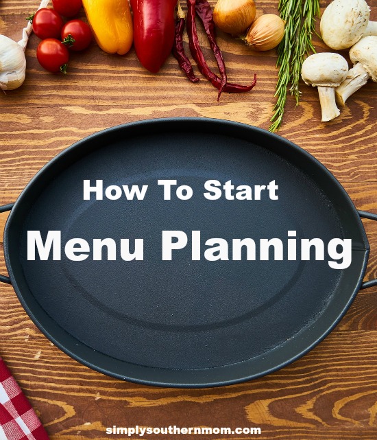 how to make a menu plan 