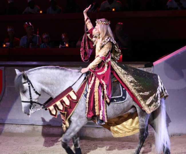 Queen at medieval times 