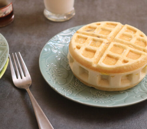 PowerXL Wafflizer 7 Family Sized Stuffed Waffle Maker Lemon